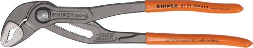 クニペックス KNIPEX コブラ ウォーターポンププライヤー 限定色オレンジ 250mm 開口幅25段階調整で様々なワークに対応 8701-250B10ｍａ