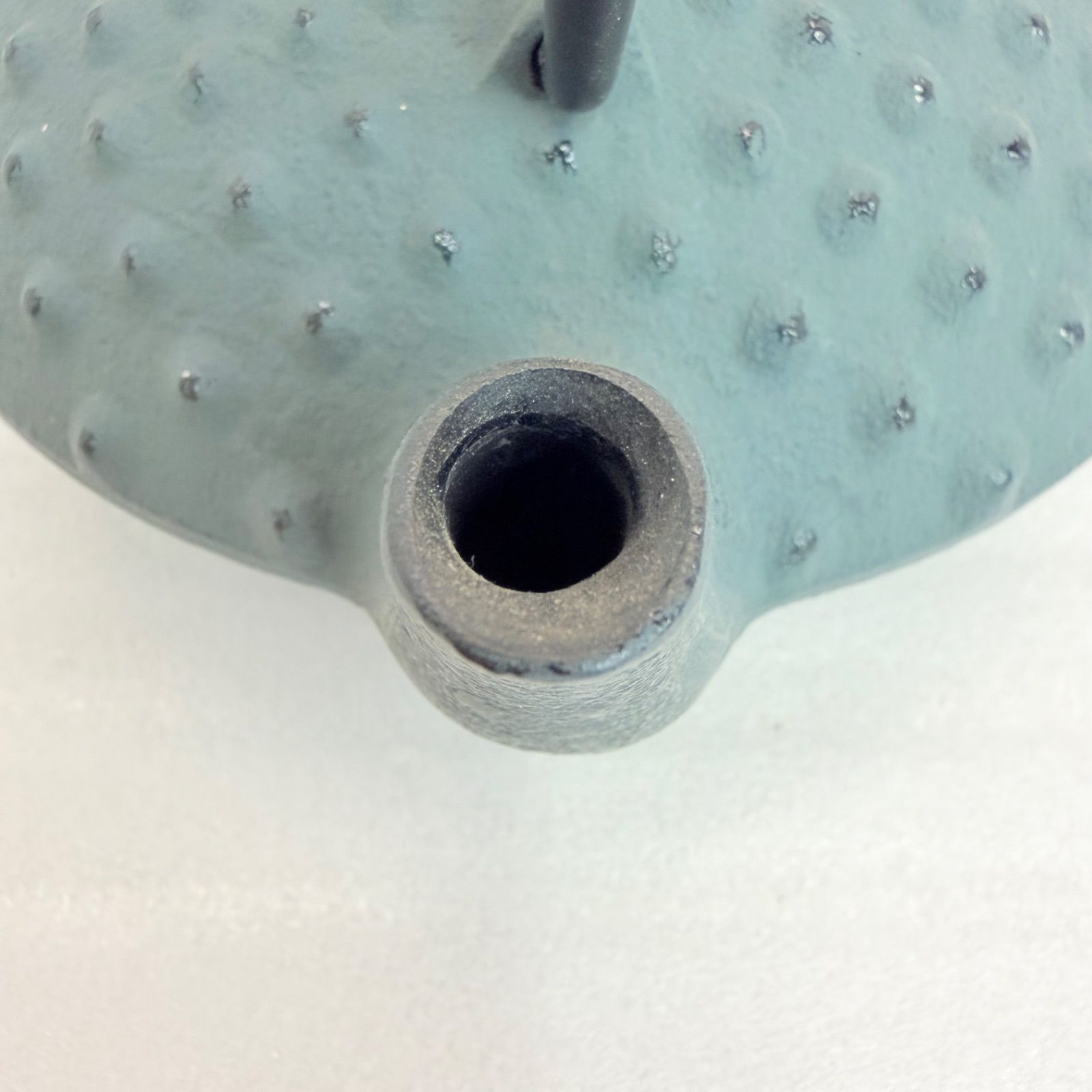 新品・未使用】箱なし 岩鋳 IWACHU 南部鉄器 急須 アラレ グリーン 