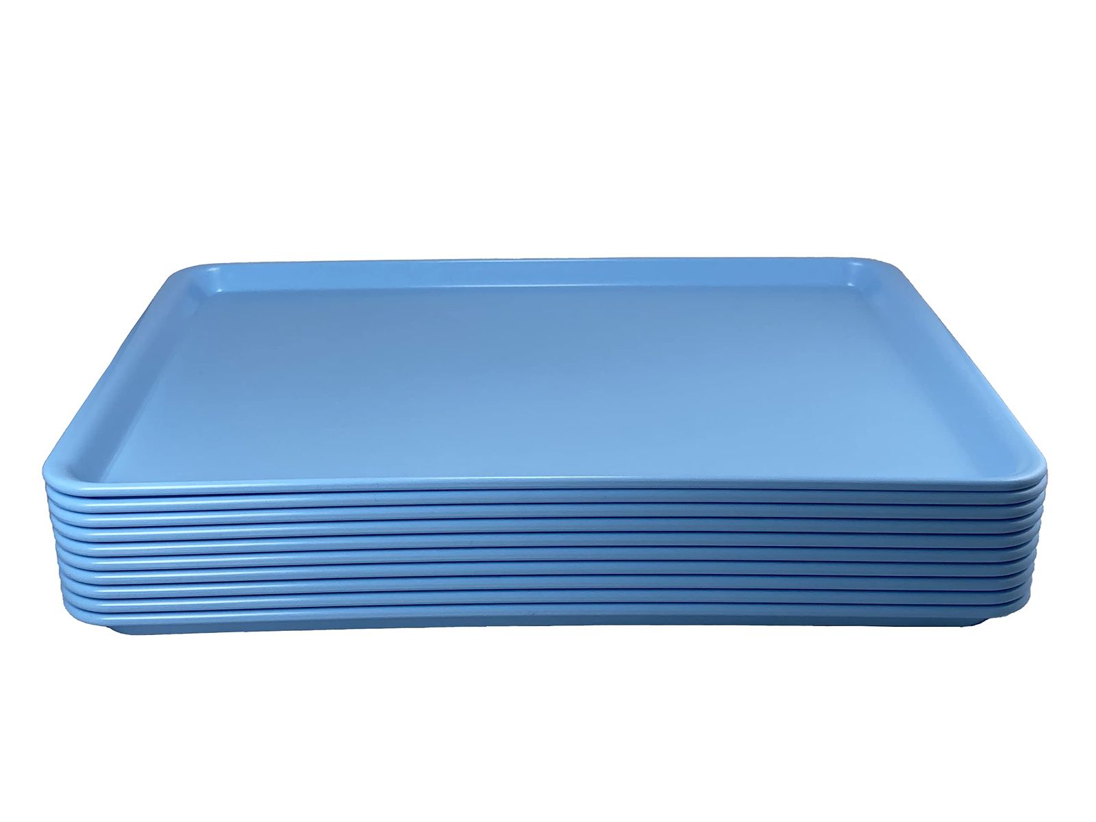 新着商品 【業務用 セット】 蝶プラ工業 プルアップトレー W36×D25×H1.7cm ブルー 3525 ノンスリップ加工 10枚セット 日本製