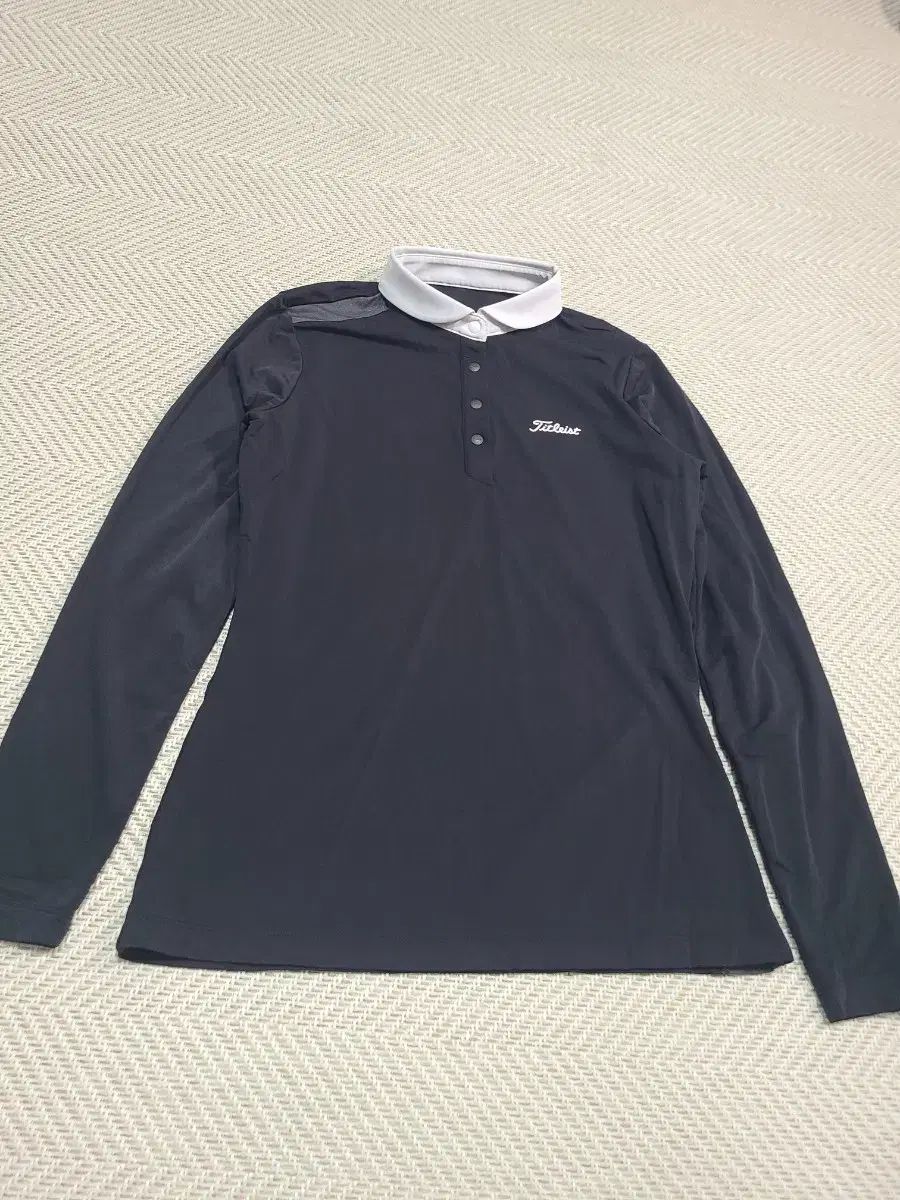 S)タイトリスト ゴルフウェア 長袖 Tシャツ ネイビー