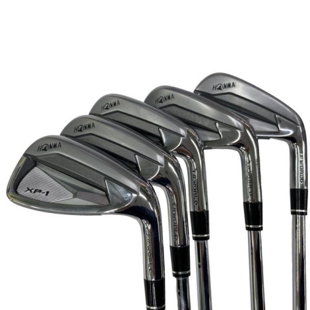 【中古】 本間ゴルフ TOUR WORLD XP-1 5S アイアンセット IR ZELOS FOR T//WORLD (フレックスS) メンズ 男性用 右利き 右用 Cランク ゴルフクラブ