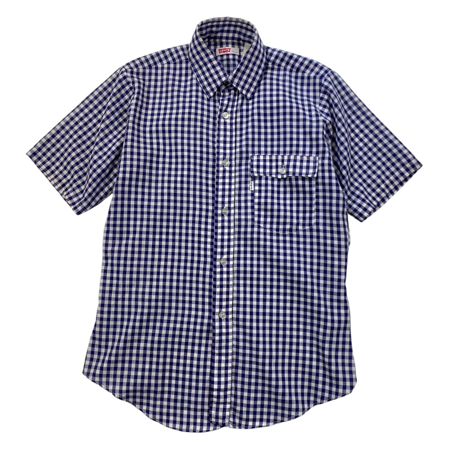 70s Levi’s Made in U.S.A. Gingham Check Cotton S/S Shirt