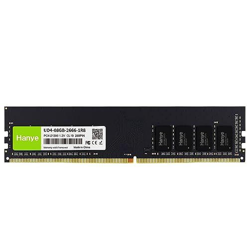 デスクトップPC用メモリ 8GB PC4-21300(DDR4-2666) 288pin DIMM Hanye 1.2V CL19 288pin UD4-08GB-2666-1R8 国内正規品ｍａ