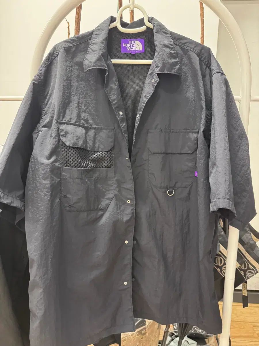 THE NORTH FACE パープルラベル ナイロン シャツ ブラック L