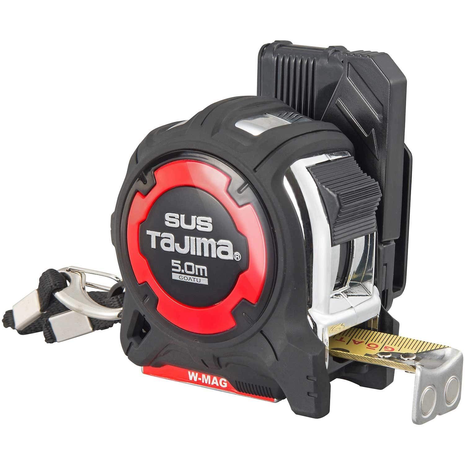 タジマ(Tajima) コンベックス 剛厚ステンレステープ5m×25mm 剛厚セフGステンロックダブルマグ25 GASFGSLWM25-50ma