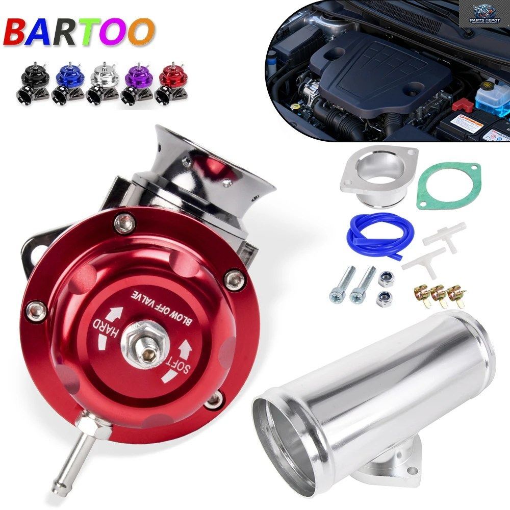 BARTOO- TYPE-RS ターボブローオフバルブ 2.5インチ 63mm BOVフランジパイプキット BOV129