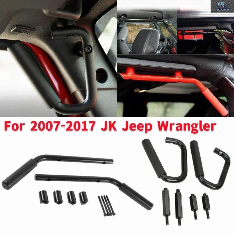 車の内装 フロント リア ルーフ アームレスト シート トップ セーフティ ハンドル グリップ バー ジープ ラングラー JK 2ドア 4ドア 2007-2