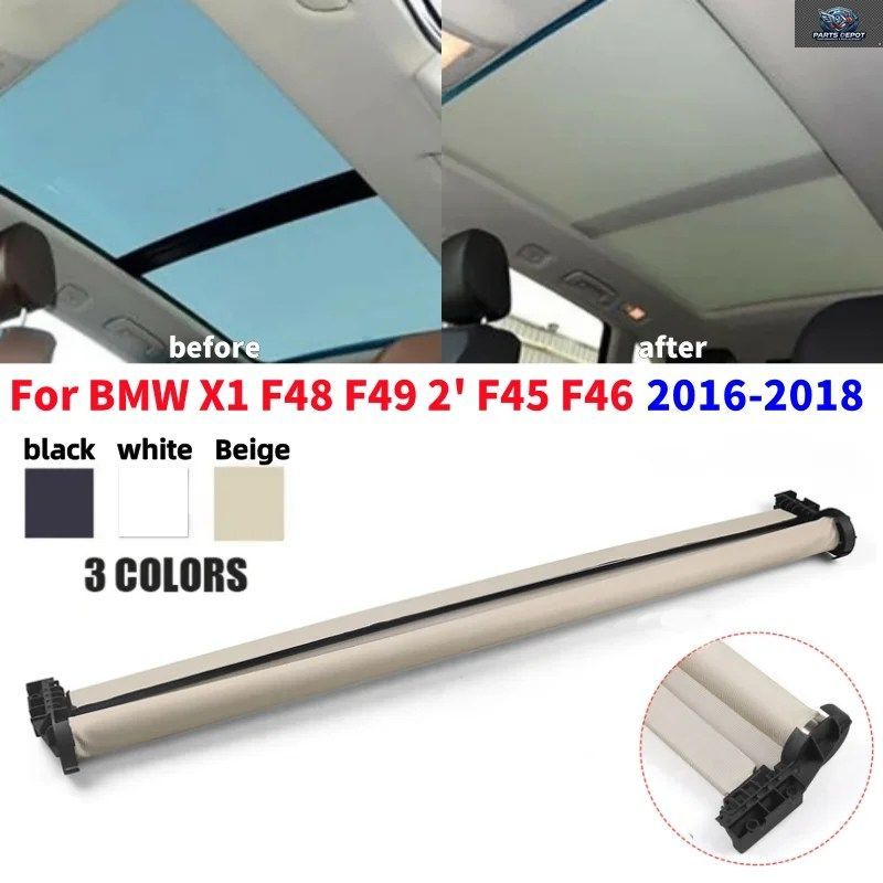 1個 車用サンルーフカーテンカバー サンルーフアセンブリ サンルーフバイザー BMW X1 F48 F49 2' F45 F46 2016-2018 54107391797