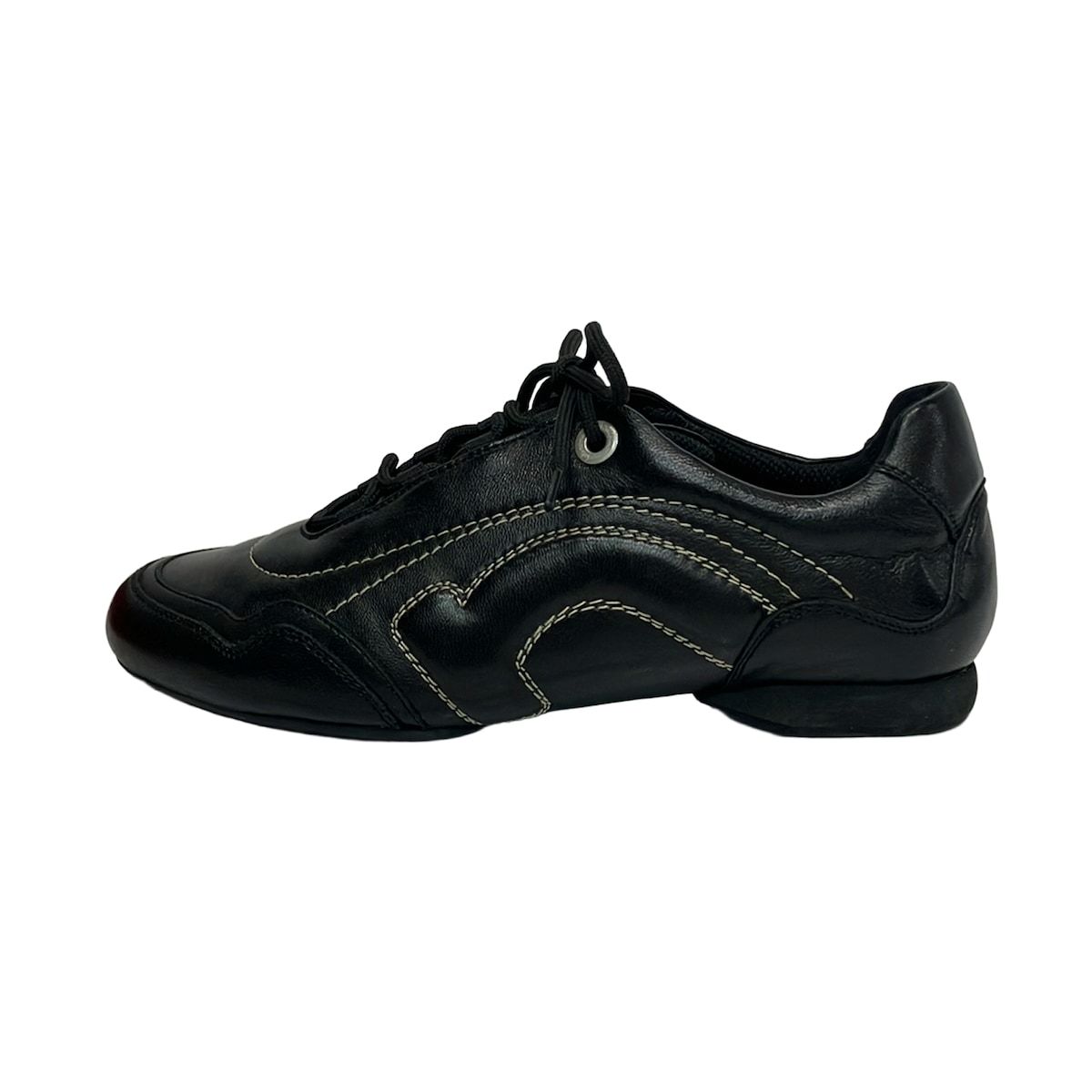 FERRAGAMO/SalvatoreFerragamo(サルバトーレフェラガモ) スニーカー 6 1/2 D レディース - 黒 ガンチーニ レザー