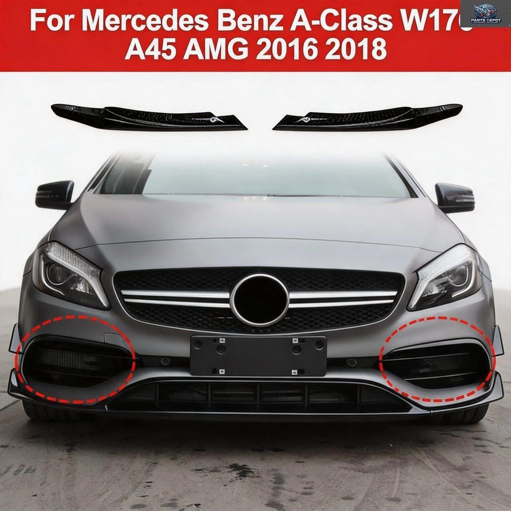 ABS製フロントバンパースポイラーキット メルセデスベンツ Eクラス W213 AMGライン 4ドア 前期型 2016-2020年式