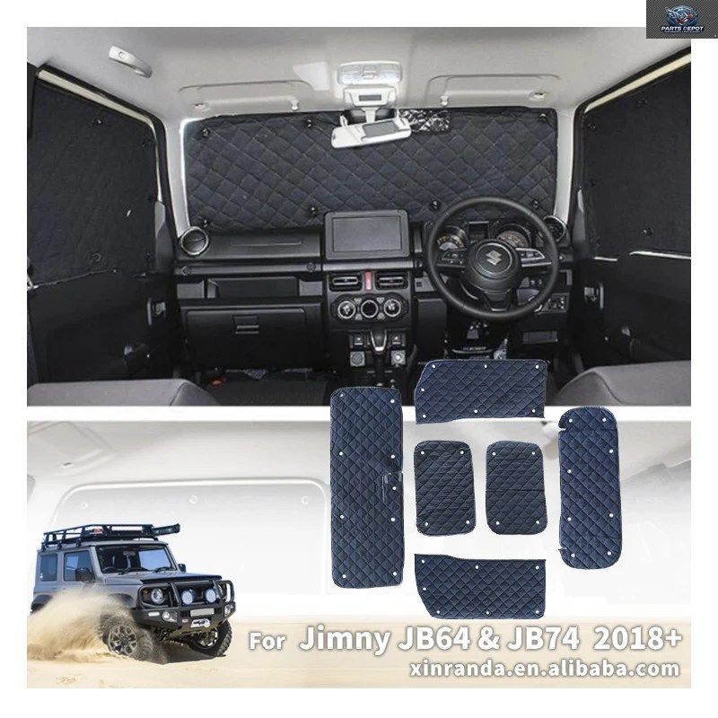 ジムニー JB64 JB74 2018-2020 フロントガラスサンシェードキット 紫外線防止 車のフロントガラスサンシェードカーテン サンブロック サン