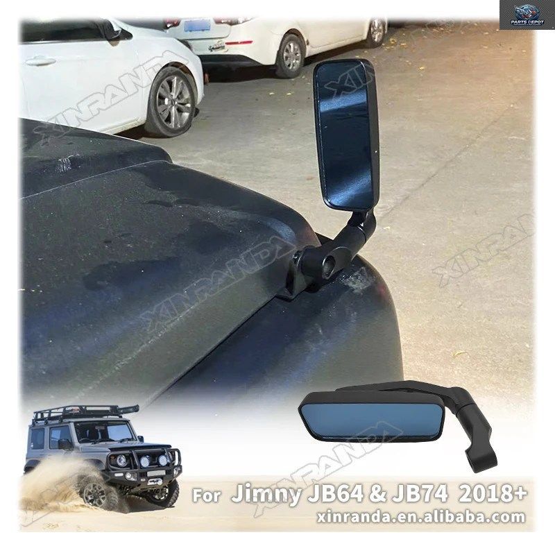 ボンネットカバーバックアップミラー ジムニー 2019-2025 3ドア 5ドア シエラ JB74 JB64 車 死角回避 エクステリア