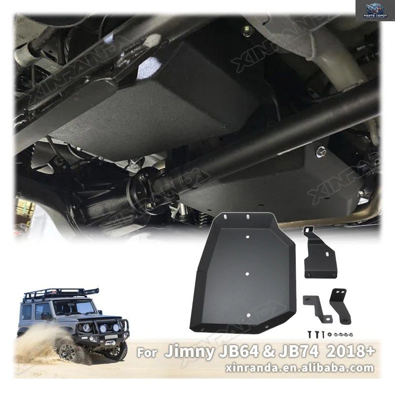 車のオイルタンク保護プレート、燃料タンク保護ガードプレート、ジムニー JB64 JB74 JC74 5ドア 3ドア 2019 2023 - 25
