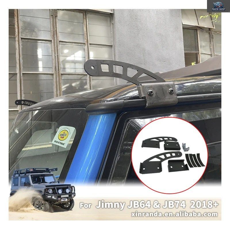 ストリップライトピラーブラケット取り付けホルダー ジムニー JB64 JB64W JB74 JB74W 2018年以降 装飾アクセサリー