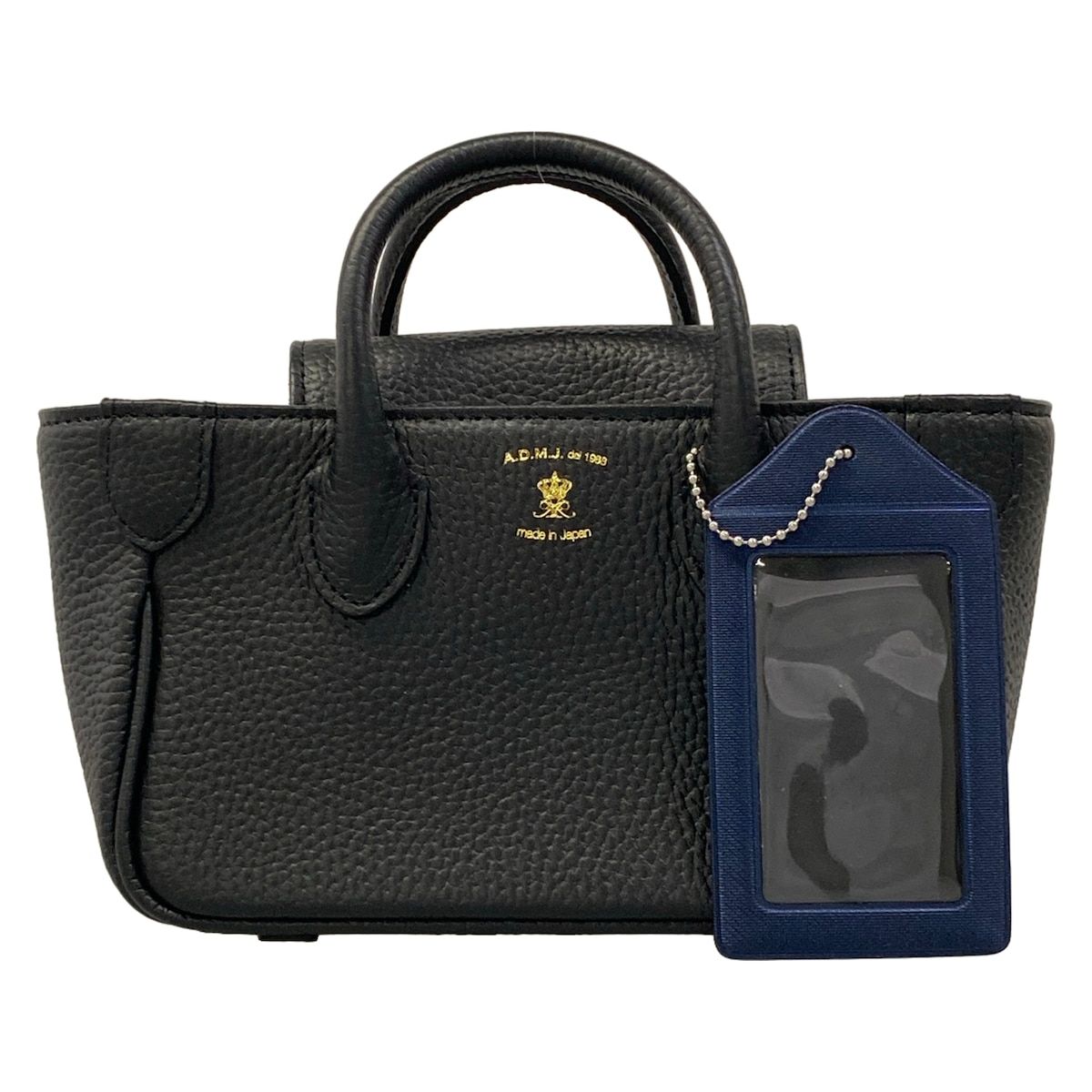 AccessoiresDeMademoiselle(ADMJ)(アクセソワ・ドゥ・マドモワゼル) ハンドバッグ美品 - 黒 ミニバッグ レザー