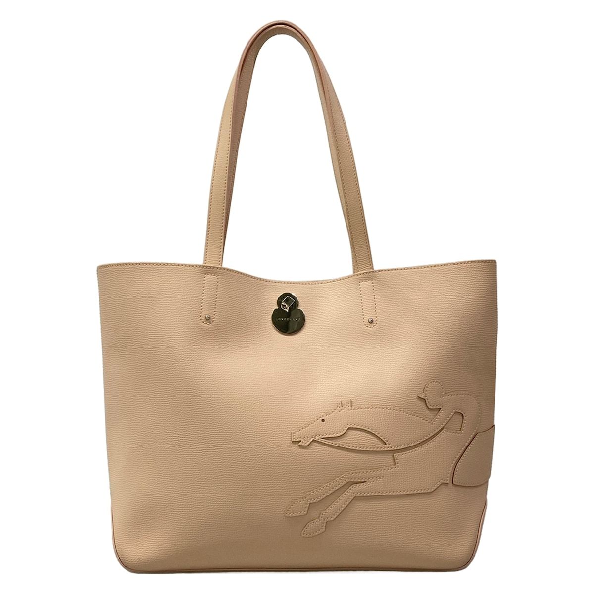 LONGCHAMP(ロンシャン) トートバッグ ショップイット L1379918 ピンクベージュ レザー