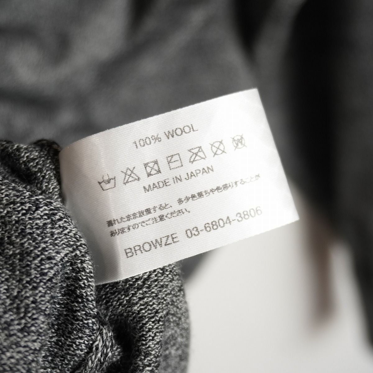 美品 25AW ENNOY エンノイ MERINO WOOL SWEATER メリノ ウール ニット 