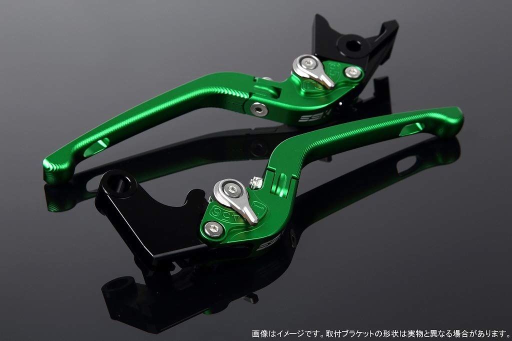 新品 SSK スピードラ アジャストレバーセット 3D可倒式 レバー本体カラー:マットグリーン アジャスターカラー:マットシルバー HONDA ADV150 KF38