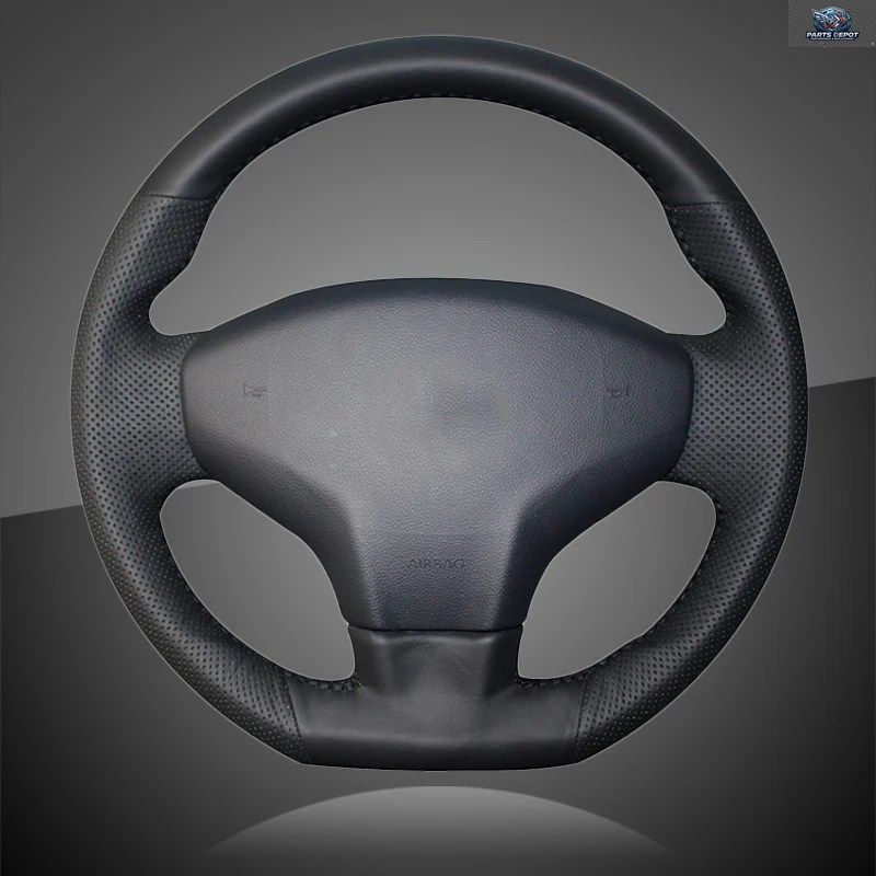 編み込みステアリングホイールカバー シトロエン エリゼ C-エリゼ 2014 エリゼ プジョー 301 2013-2016 DIY 車用編み込みカバー