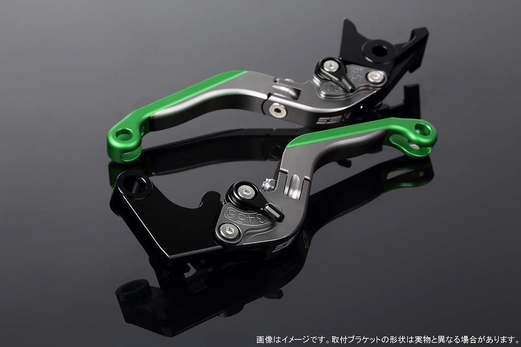 新品 SSK スピードラ アジャストレバーセット 可倒延長式 レバー本体カラー:マットチタン アジャスターカラー:マットブラック エクステンションカラー:マットグリーン YAMAHA XMAX