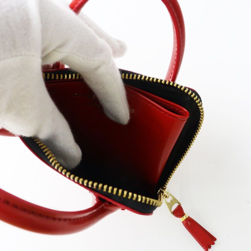未使用品 コムデギャルソン COMME des GARCONS カウレザー コイン