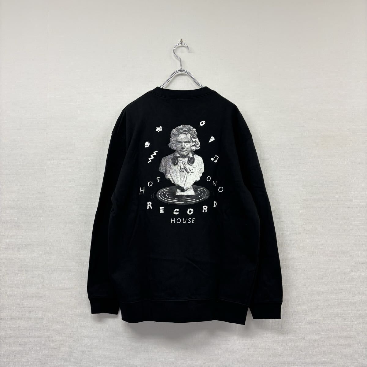 保管品 HOSONO RECORD HOUSE ホソノ レコード ハウス 細野晴臣 POP UP ロゴ スウェット BLACK ブラック サイズ XL 806-0070