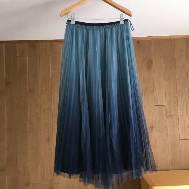 sam RED VALENTINO フリルロングスカート 38 美品 RED VALENTINO レッドヴァレンティノ チュール スカート38 - メルカリ