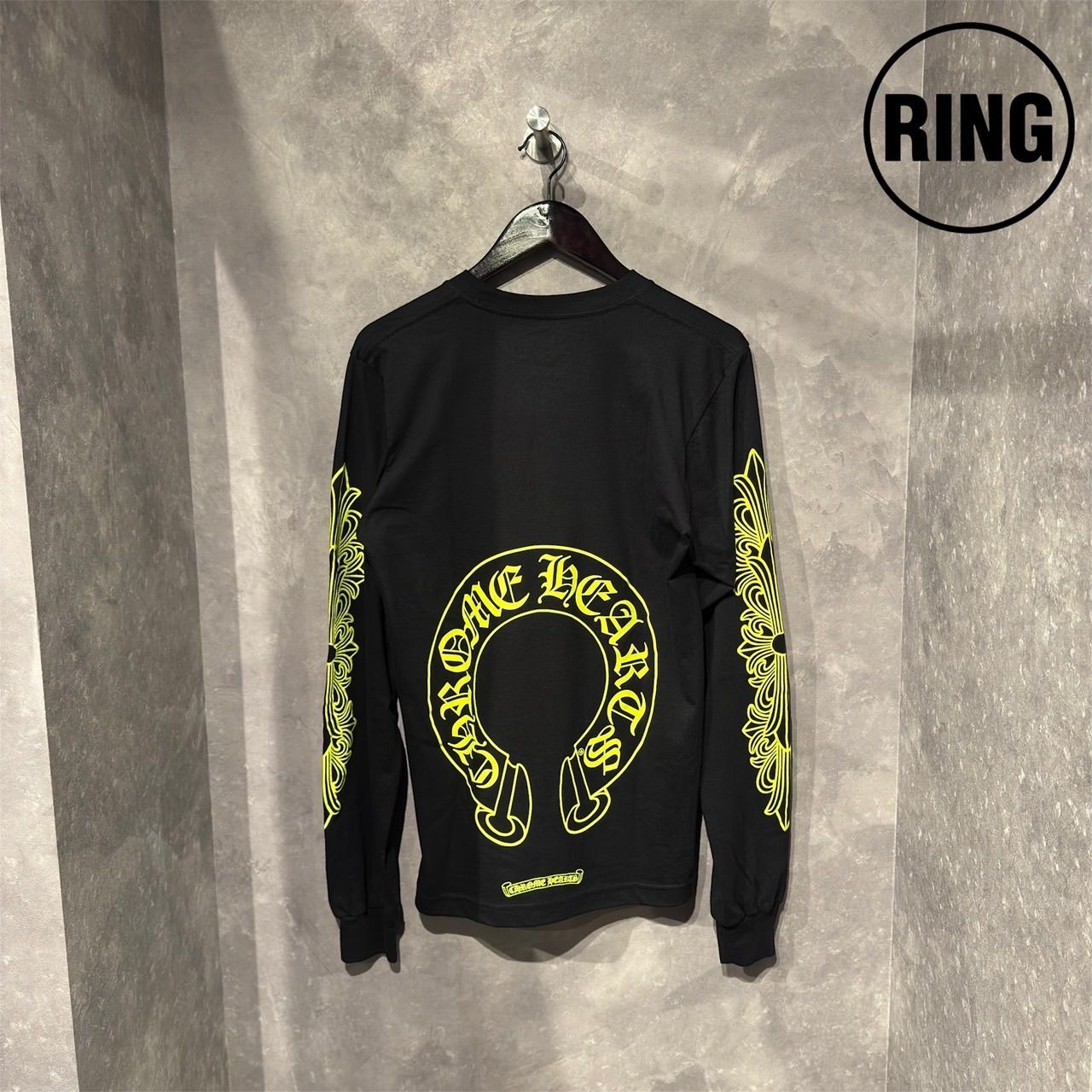 Chrome Hearts YELLOW Horseshoe L/S Tee