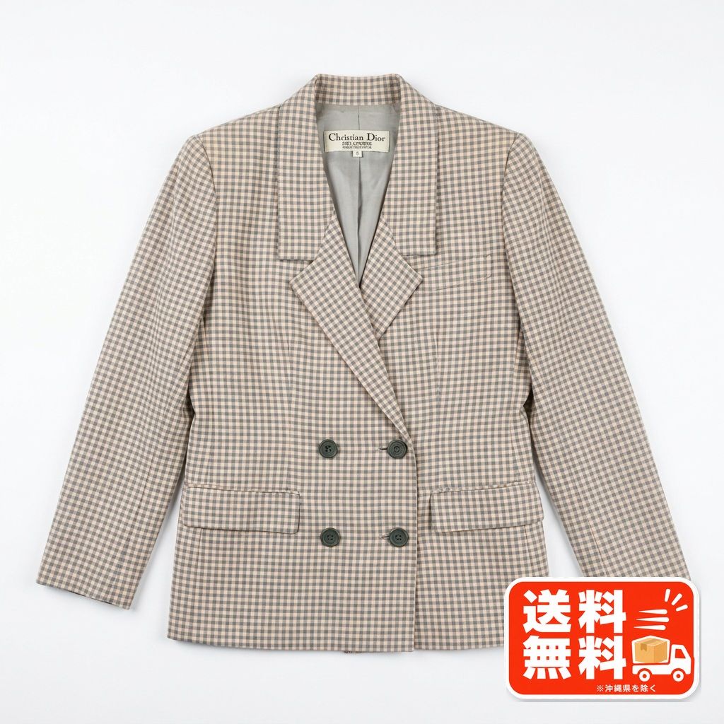 Christian Dior クリスチャンディオール チェック柄 ジャケット 9 Givenchy風