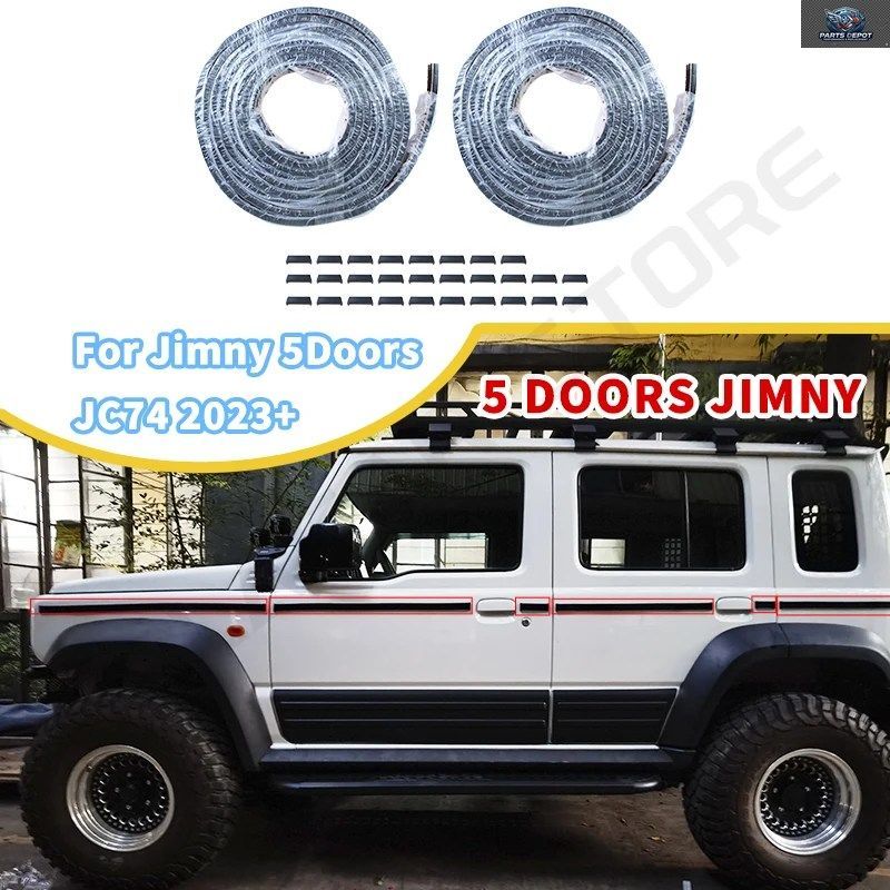 5ドア ジムニー ボディクラッディング Gクラスタイプ サイドボディモールディングトリム XL ジムニー JC74 2023 2024 4ドア