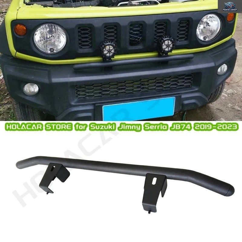 フロントバンパーグリルスポットライトブラケットスポットライトランプバーブラケットジムニーJB64 JB74 2019-2026 3/5ドア車