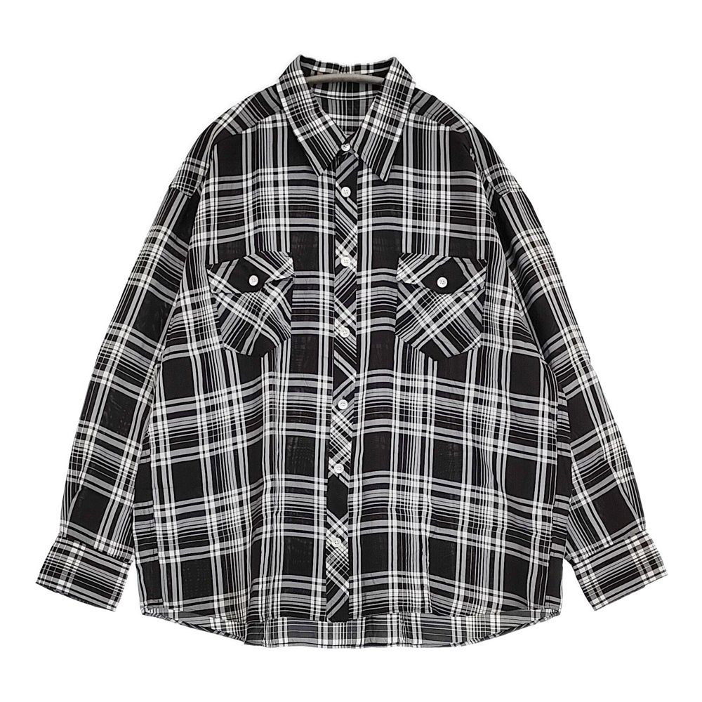 I am dork アイアムドーク Flap Pockets Shirts チェック 定価51700円