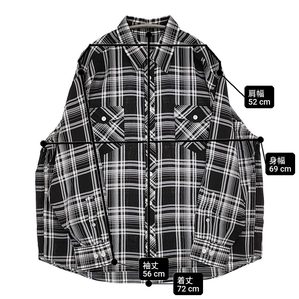 I am dork アイアムドーク Flap Pockets Shirts チェック 定価51700円