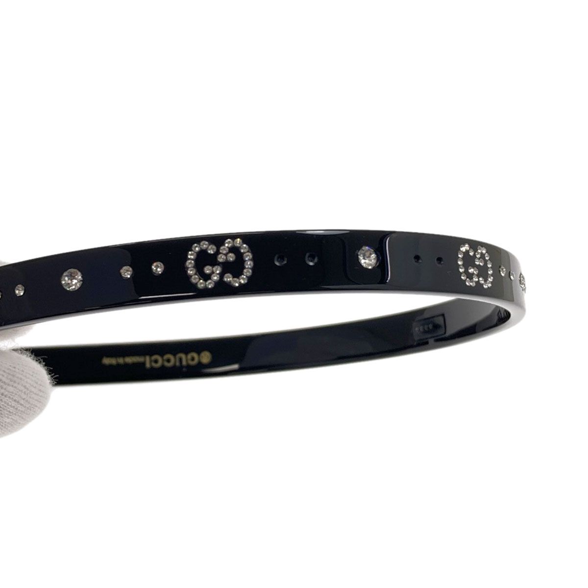 GUCCI グッチ カチューシャ クリスタルGG ヘアアクセサリー