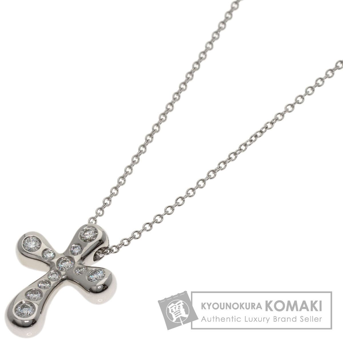 TIFFANY&Co. ティファニー スモールクロス ダイヤモンド ネックレス