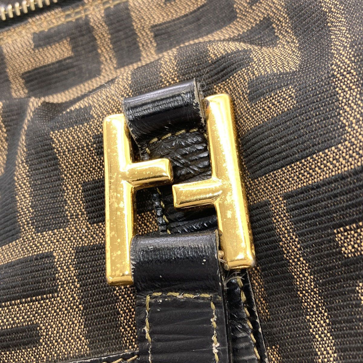 FENDI フェンディ ズッカ柄 トートバッグ キャンバス レディース [中古