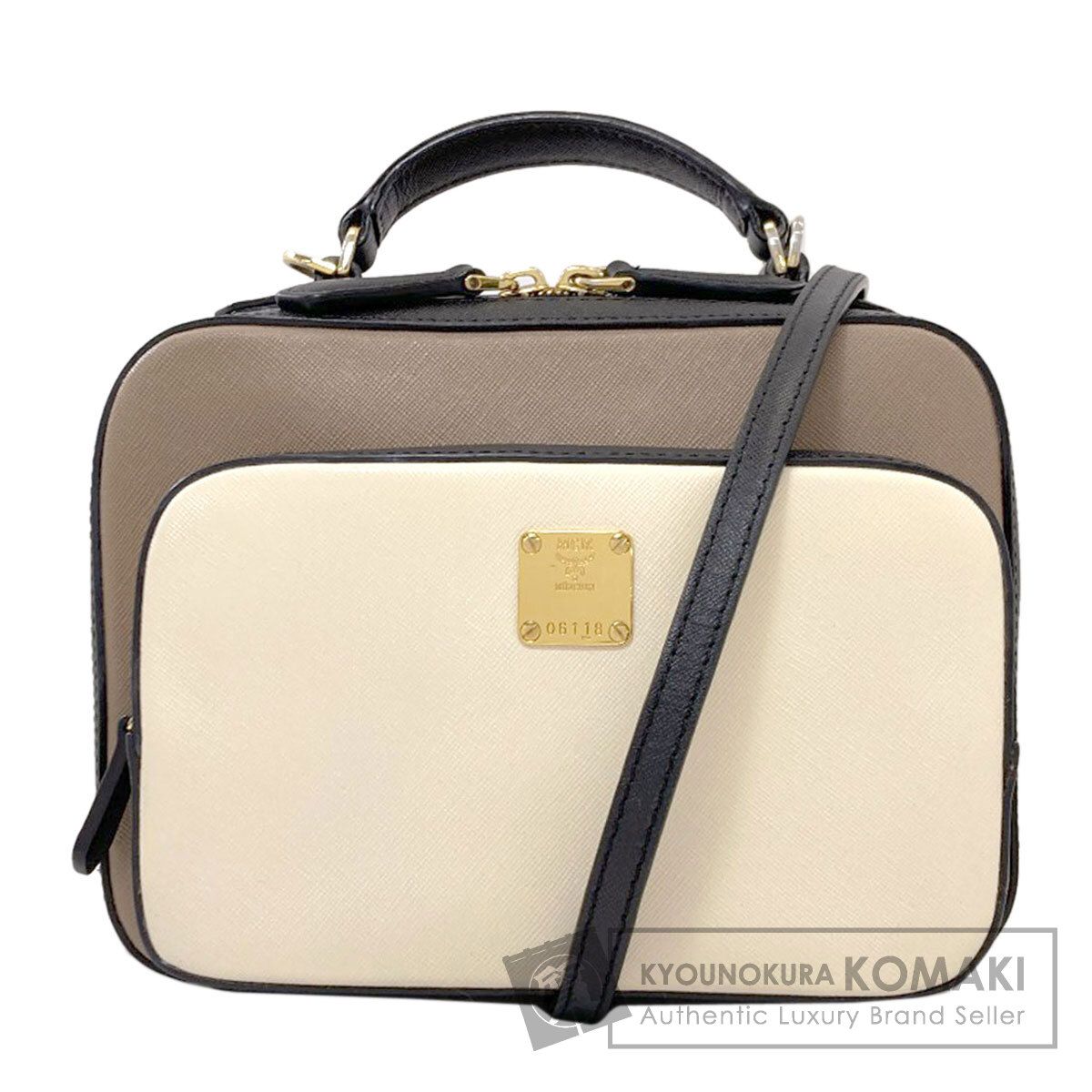 MCM エムシーエム バイカラー 2WAY ハンドバッグ PVC レディース [中古]