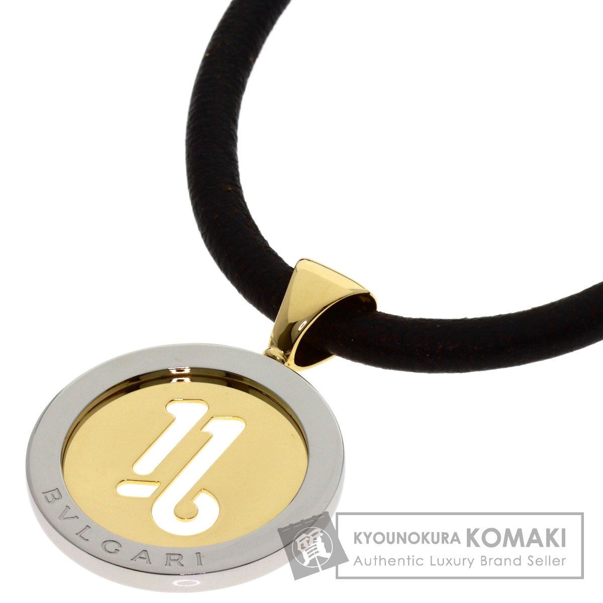 BVLGARI ブルガリ トンド 山羊座 ネックレス K18YG SS レディース [中古]