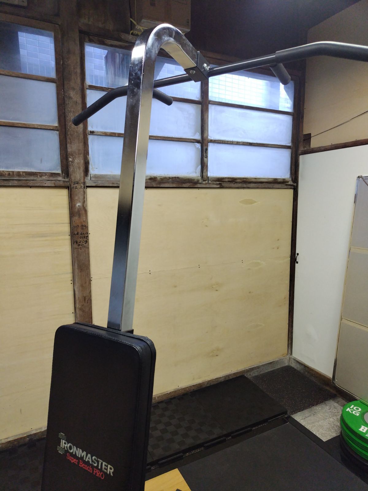 中古】IRONMASTER スーパーベンチ用アタッチメント「チンアップバー