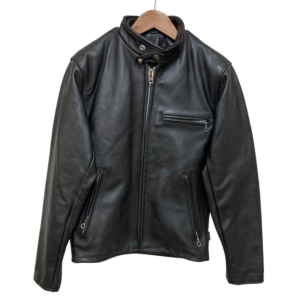 良品 Schott ショット 641 ライナーボア付き レザーシングルライダース