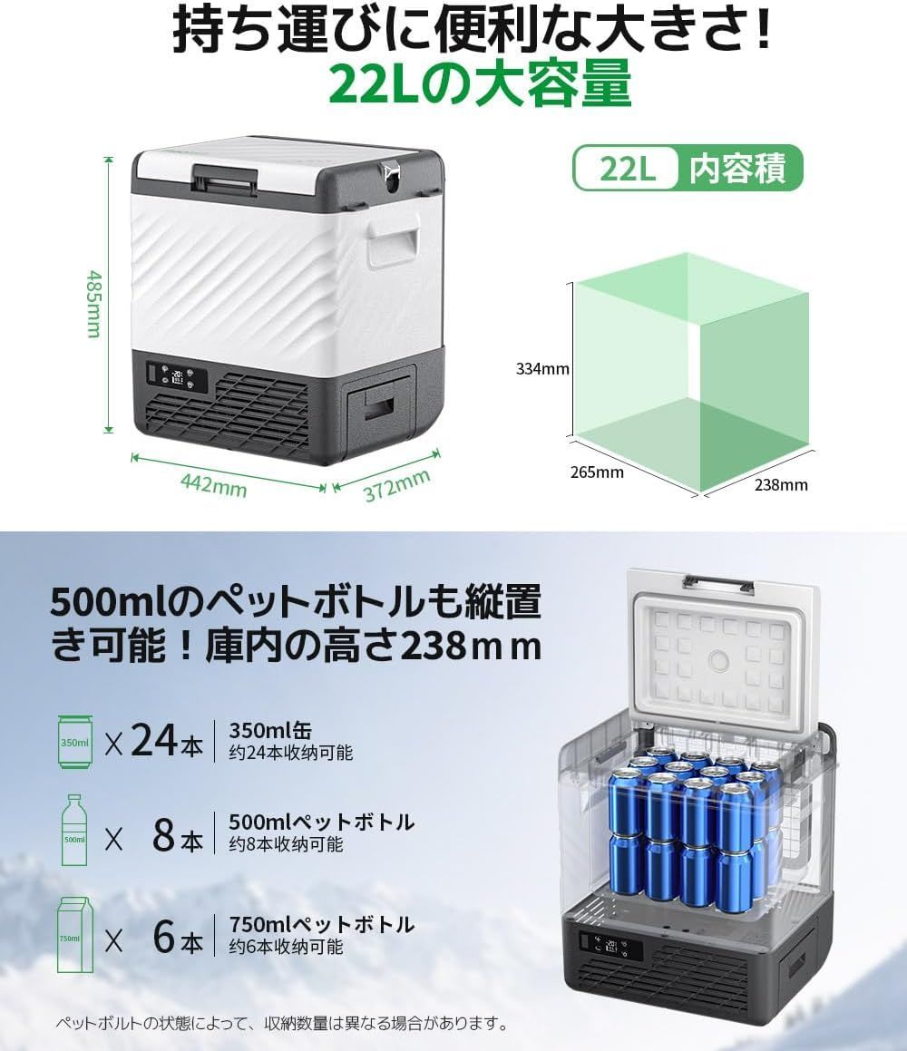 極美品・高年式】F40C4TMP 車載冷蔵庫 ポータブル冷蔵庫 冷凍庫 PR2201