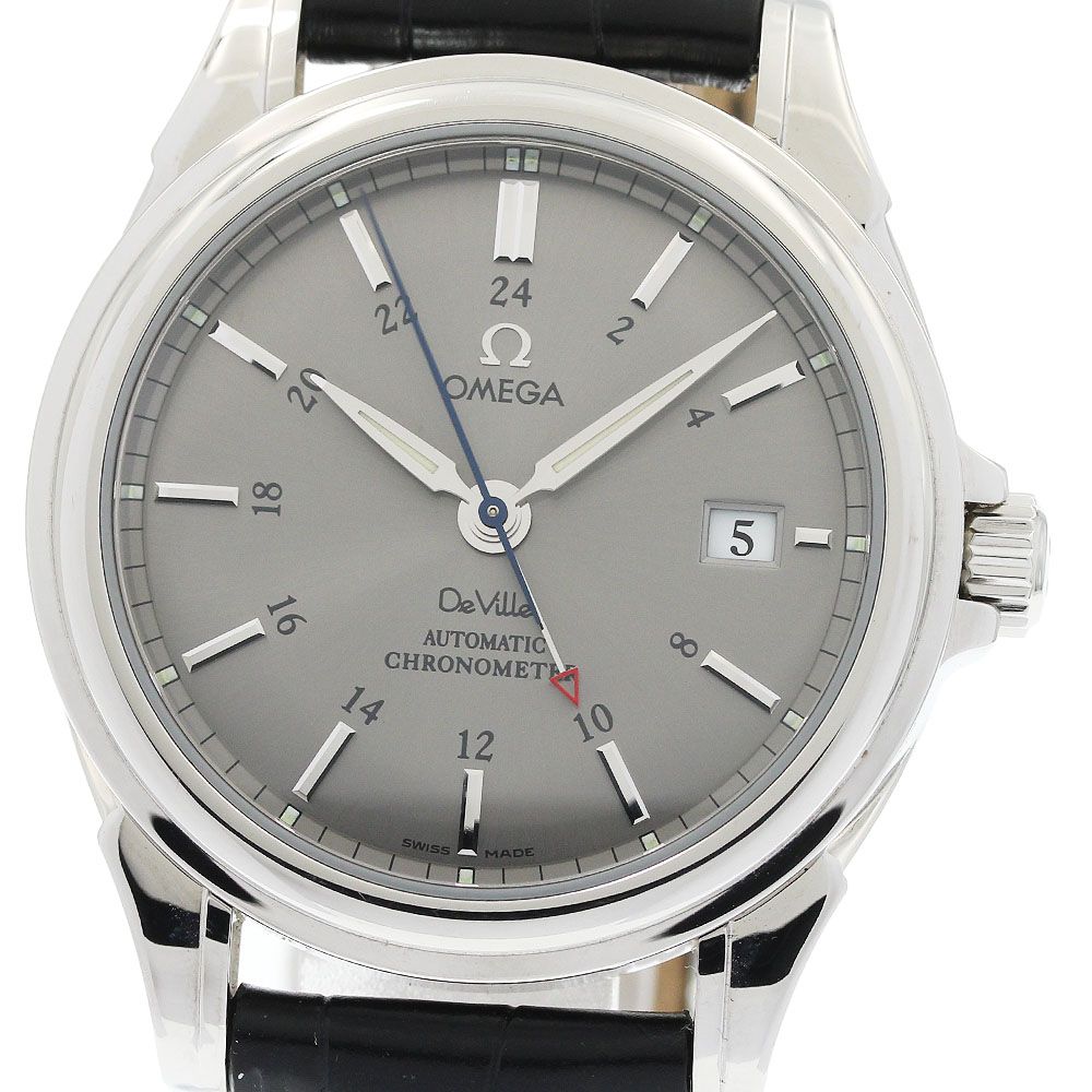 オメガ OMEGA 4833.40.31 デビル コーアクシャル GMT 自動巻き メンズ 保証書付き_955313