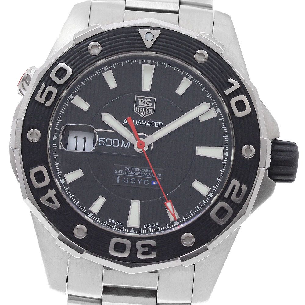 タグホイヤー TAG HEUER WAJ2119 アクアレーサー キャリバー5 アメリカズ カップ 自動巻き メンズ _962813