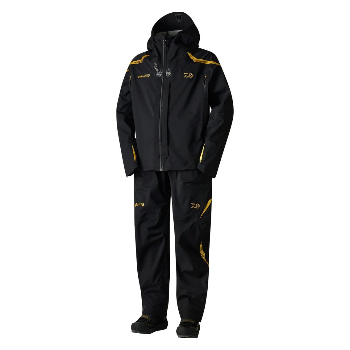 [ダイワ] GORE-TEX PRO トーナメントダブルコンビアップレインスーツ DR-1025T ブラック 3XL