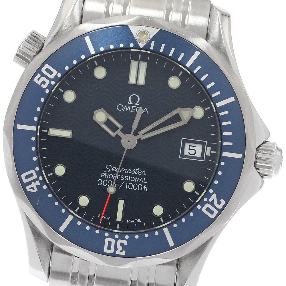 訳あり オメガ OMEGA 2561.80 シーマスター300 デイト クォーツ ボーイズ _952315