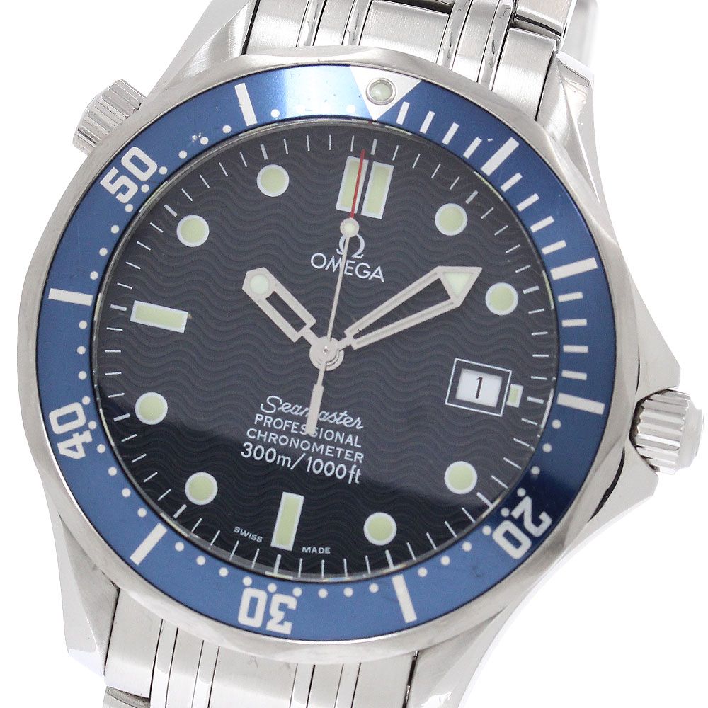 オメガ OMEGA 2531.80 シーマスター300 デイト 自動巻き メンズ 保証書付き_957618