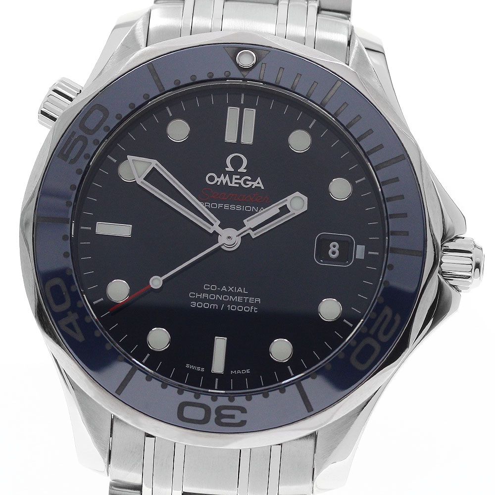 オメガ OMEGA 212.30.41.20.03.001 シーマスター ダイバー300M デイト コーアクシャル 自動巻き メンズ 良品 _890202