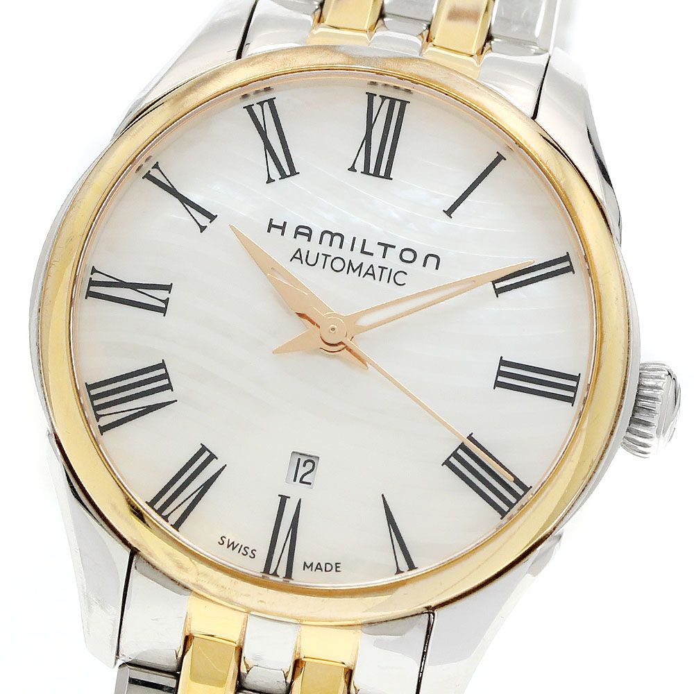 ハミルトン HAMILTON H422250/H42225191 ジャズマスター デイト 自動巻き レディース 保証書付き_963083