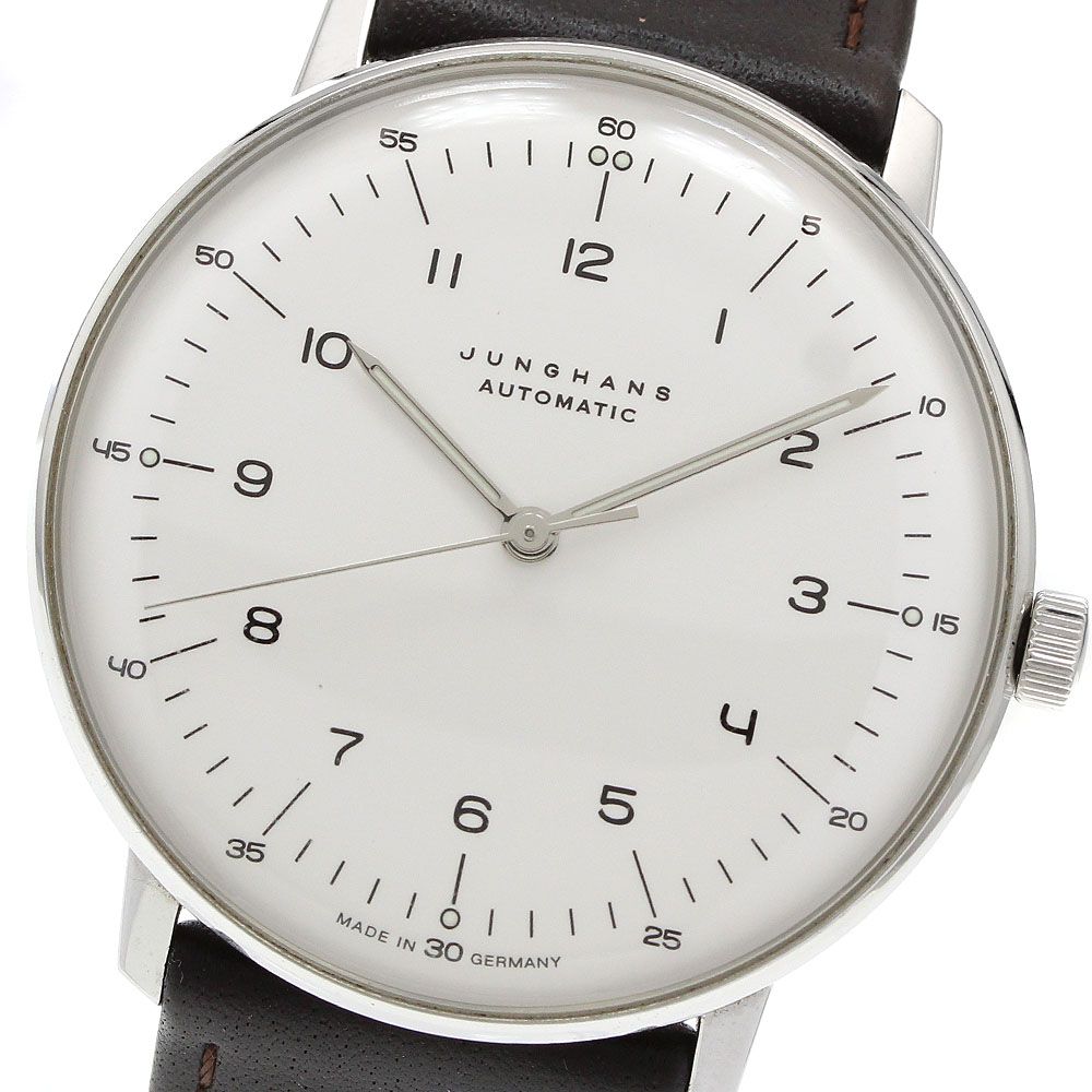 ユンハンス JUNGHANS 027/3500.04 マックスビル 自動巻き メンズ _962966