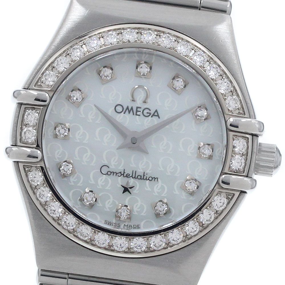オメガ OMEGA 1460.75 コンステレーション 12P ダイヤベゼル クォーツ レディース 良品 _965359